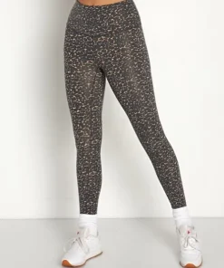 Varley Bottoms>Lets Move High 25" Legging Cluster Leopard