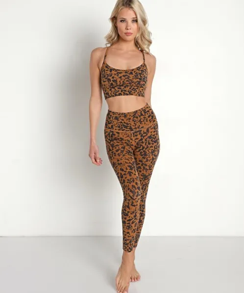 Varley Bottoms>Lets Move High Rise 25" Legging Rust Animal