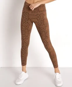 Varley Bottoms>Luna 25 Legging Burnt Snake