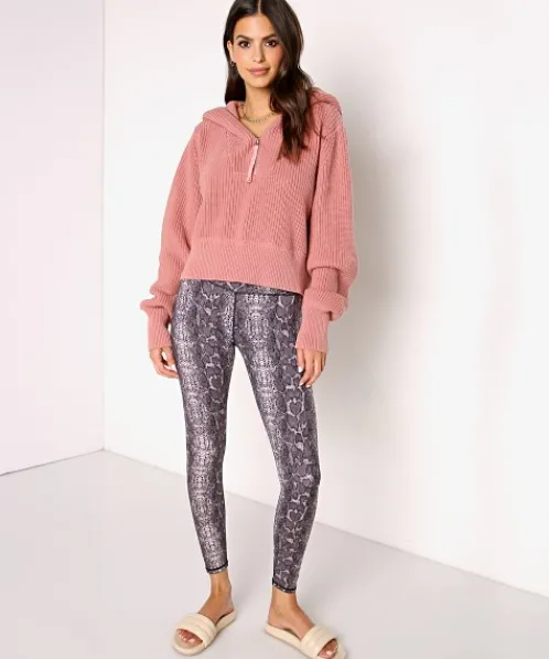 Varley Bottoms>Luna Legging Blush Boa