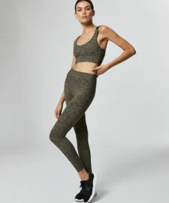 Varley Bottoms>Luna Legging Evergreen Spots