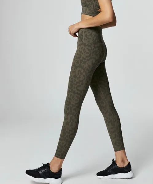 Varley Bottoms>Luna Legging Evergreen Spots
