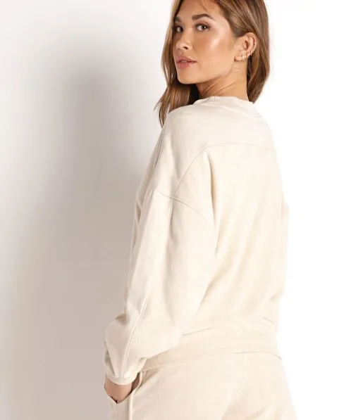 Varley Knits>Lyle Long Sleeve Top Sandshell