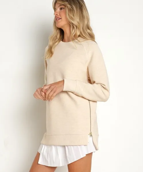 Varley Knits>Manning Sweater Oatmeal Marl