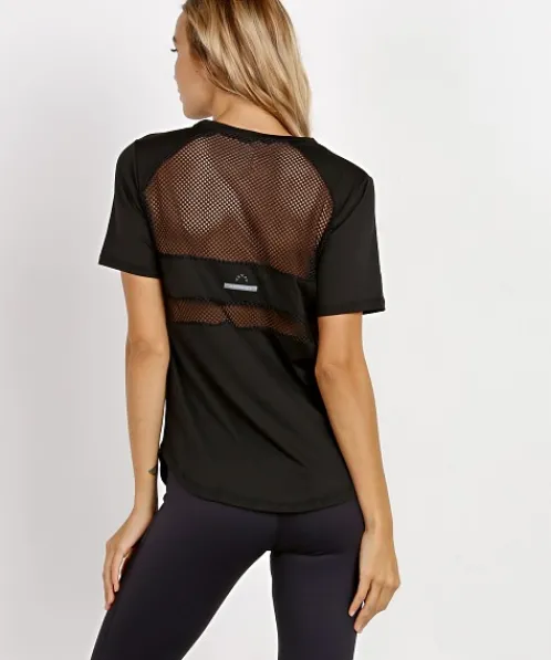 Varley Tops>Performance Flint Short Sleeve Shirt Black
