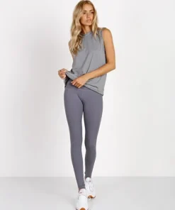 Varley Tops>Performance Laurel Vest Light Grey