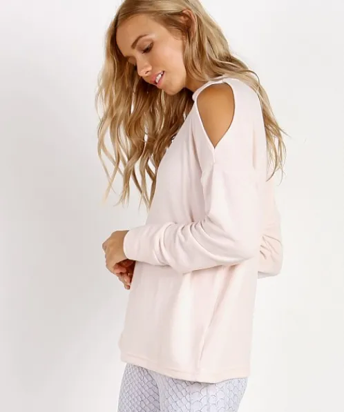 Varley Tops>Revive Carbon Sweat Blush
