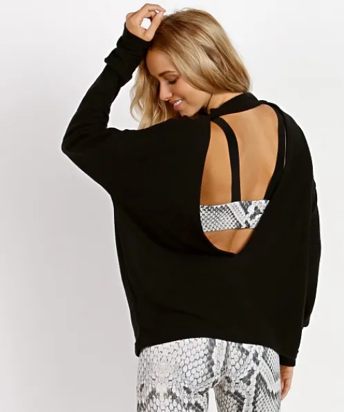 Varley Tops>Revive Kingsmill Sweat Black