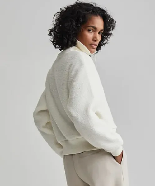 Varley Jackets>Roselle Half Zip Fleece Egret