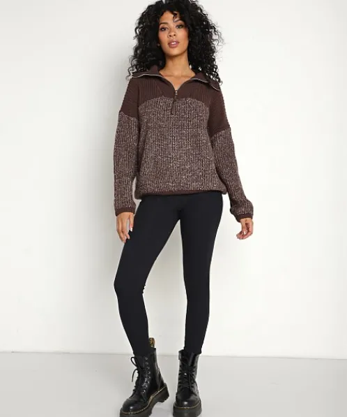 Varley Jackets>Willard Half Zip Coffee Bean