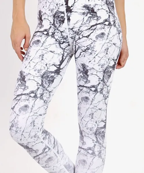 Vie Active Bottoms>Rockell Full Legging Glacier Marble Ombre