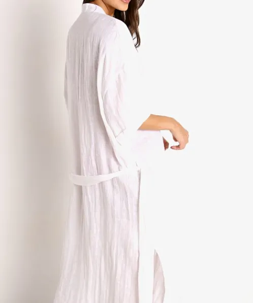 Vitamin A Cover Ups | Dresses>Eco Linen Playa Dress White