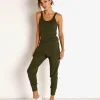 Vitamin A Pants>Organic Rib Silm Jogger Army