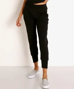 Vitamin A Pants>Organic Rib Silm Jogger Black