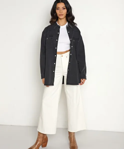 Wrangler Tops>Jumbo Shirt Blackopedia