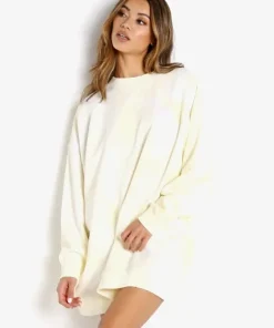 Wrangler Knits>Oversized Sweatshirt Yellow Tie Dye