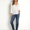 Z Supply Tops>Adella Long Sleeve Top White