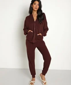 Z Supply Jackets>Carry On Zip Front Jacket Crimson