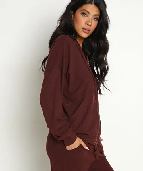 Z Supply Jackets>Carry On Zip Front Jacket Crimson