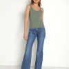 Z Supply Tops>Casa Rib Tank Forest