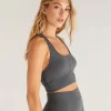 Z Supply Tops>Lake Rib Crop Tank