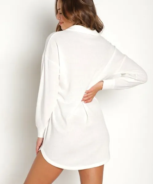 Z Supply Sleep Shirts | Chemises>Lazy Days Rib Dress Vanilla Ice
