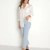 Z Supply Tops>Poolside Button Up Shirt White