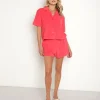 Z Supply Tops>Resort Loop Terry Shirt Strawberry