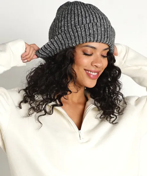 Z Supply Accessories>Ribbed Beanie Heather Grey