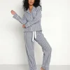 Z Supply Pj Sets>Sleep All Day Striped PJ Set Chambray Blue