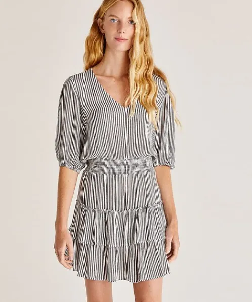Z Supply Dresses>Stella Stripped Mini Dress Stripe