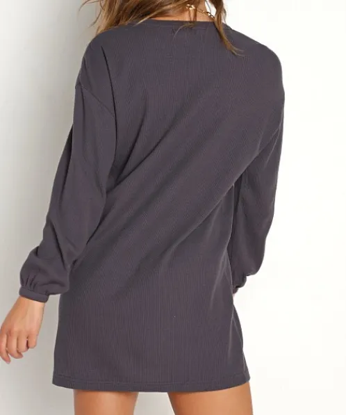 Z Supply Chemises | Dresses>Thea Thermal Dress Shadow
