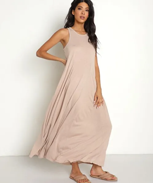 Z Supply Dresses>Varley Triblend Maxi Dress Frappe