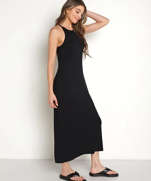 Z Supply Dresses>Viola Midi Dress Black